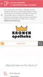 Mobile Screenshot of kronen-apotheke-neuhausen.de